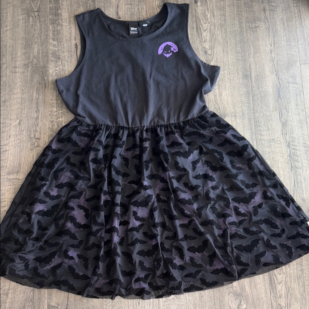 Disney Her Universe 💜🖤Oogie Boogie Black and Purple Bat Dress💜🖤